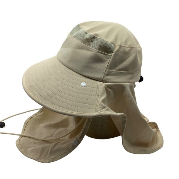 Baobipuo Uv Protection Outdoor Safari Sun Hat With Neck Flap & Mesh Panels - Picture 2 of 5